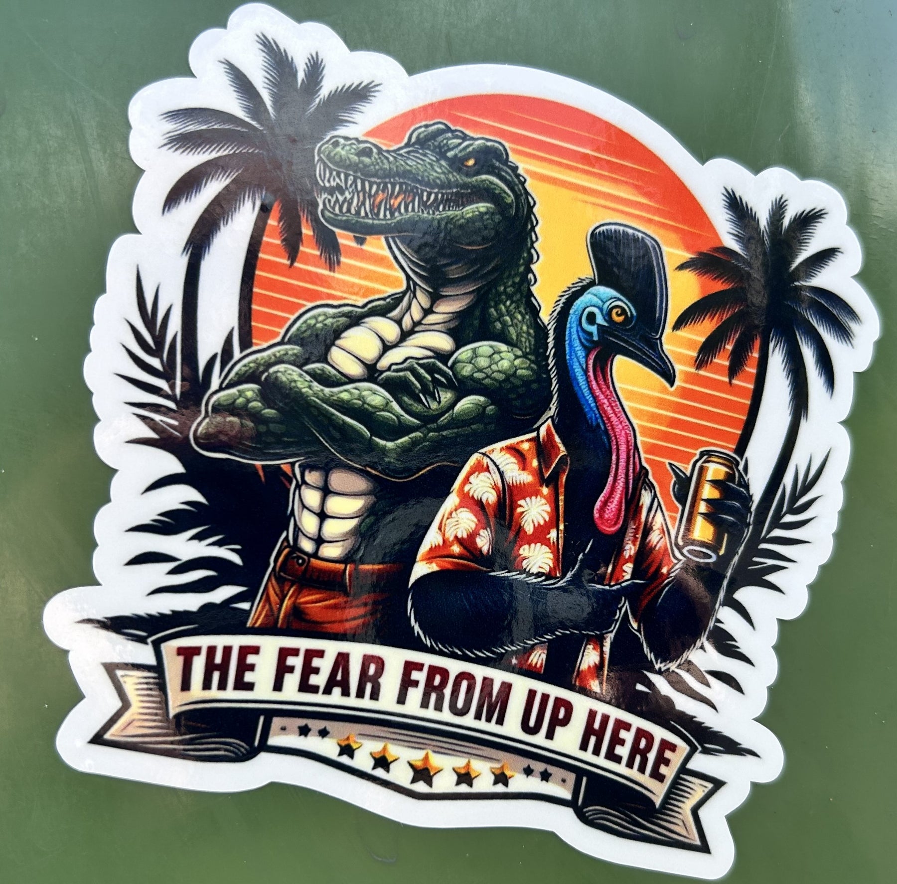 Fear from up Here Vinyl Sticker