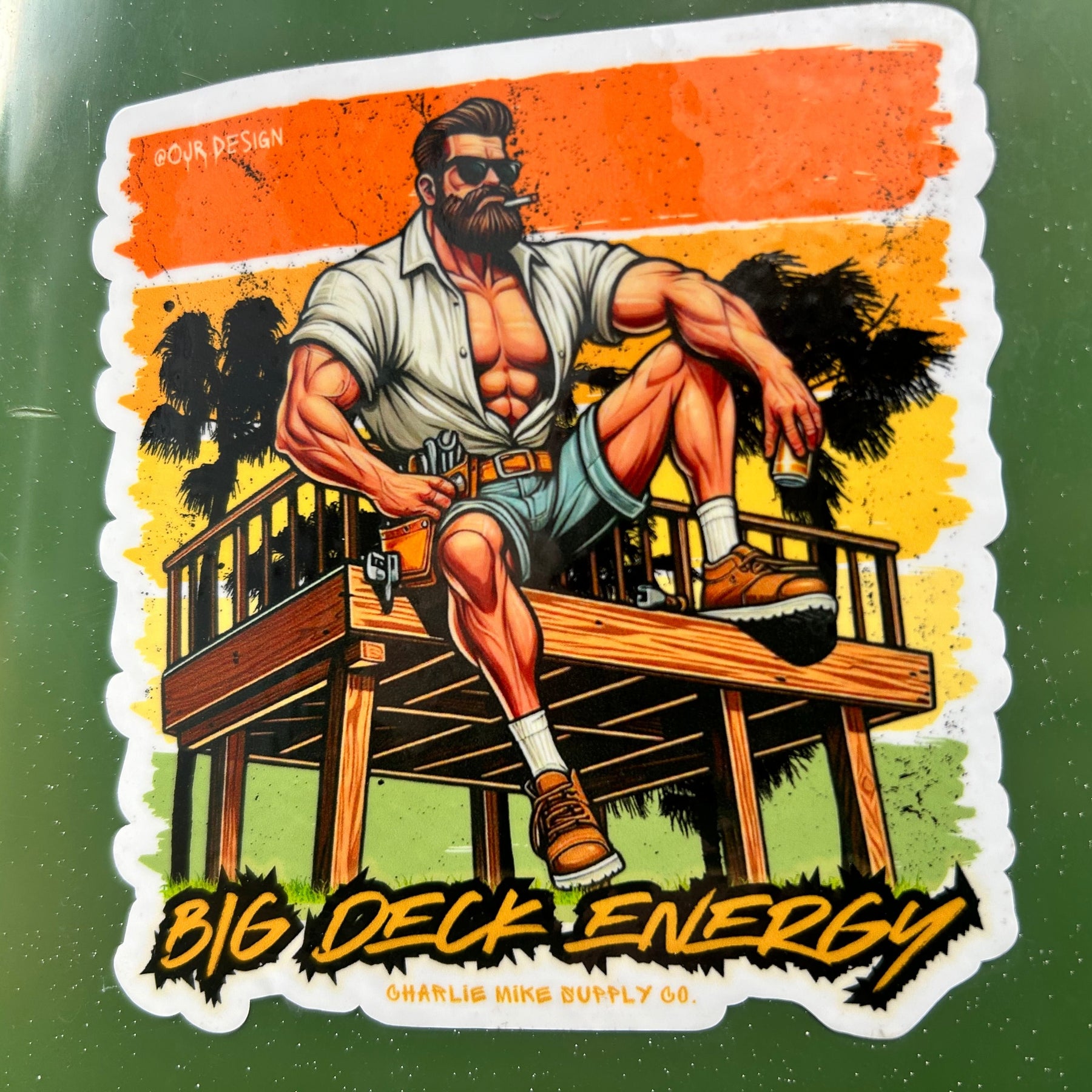 Big Deck Energy Vinyl Sticker