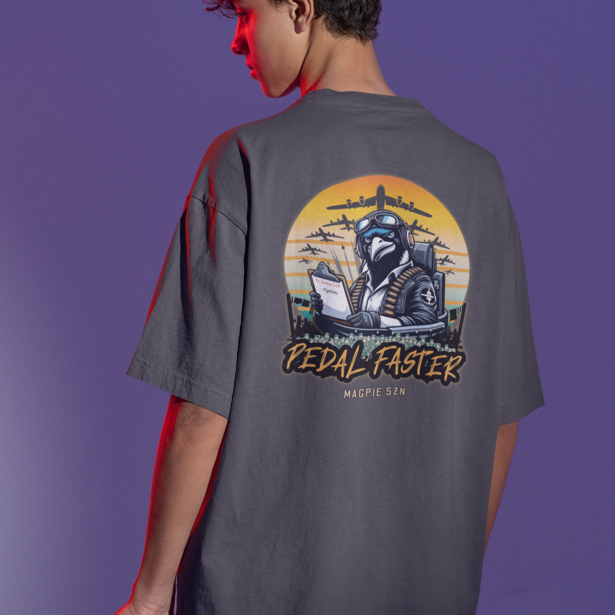 Pedal Faster Premium Oversized Tee