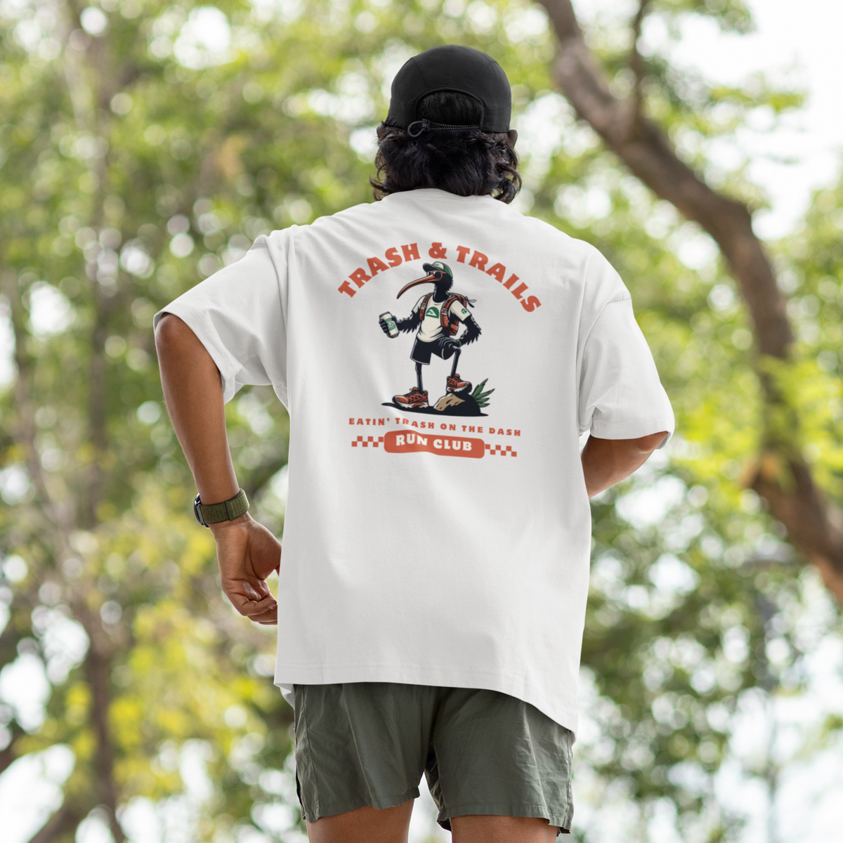 Trash & Trails Run Club Premium Oversized Tee